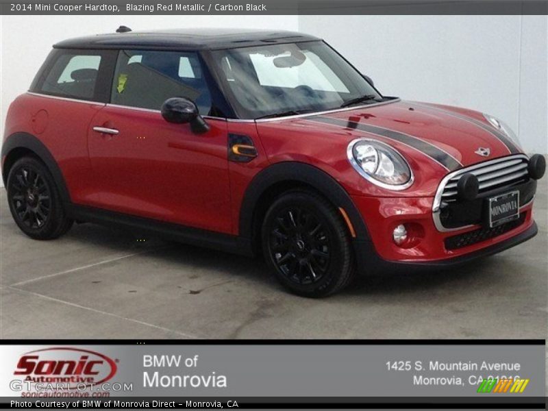 Blazing Red Metallic / Carbon Black 2014 Mini Cooper Hardtop