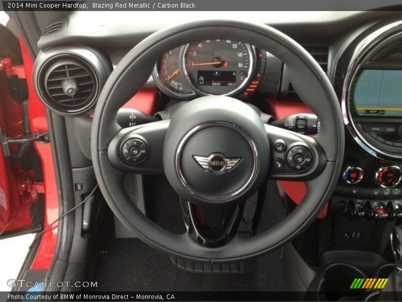 Blazing Red Metallic / Carbon Black 2014 Mini Cooper Hardtop