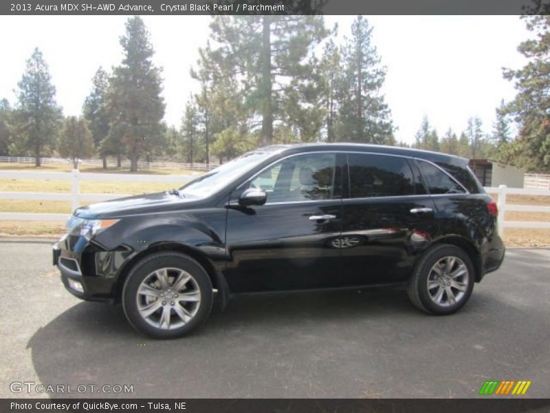 Crystal Black Pearl / Parchment 2013 Acura MDX SH-AWD Advance