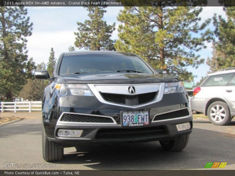 Crystal Black Pearl / Parchment 2013 Acura MDX SH-AWD Advance