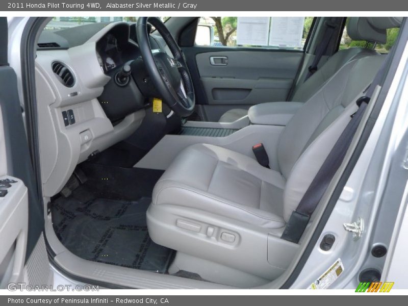 Alabaster Silver Metallic / Gray 2011 Honda Pilot Touring 4WD