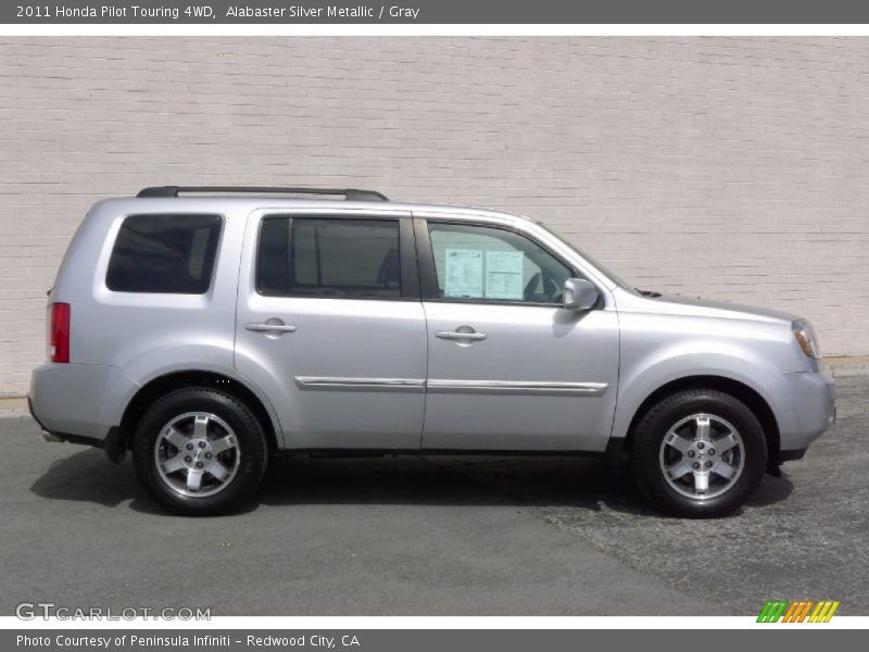 Alabaster Silver Metallic / Gray 2011 Honda Pilot Touring 4WD