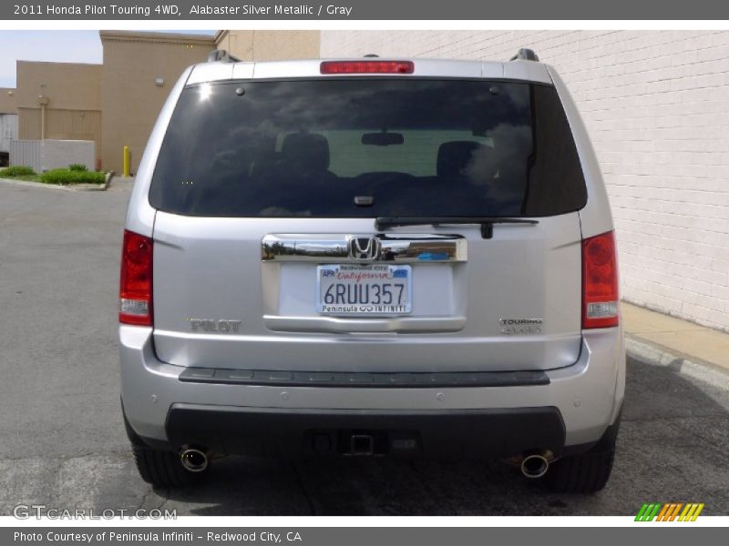Alabaster Silver Metallic / Gray 2011 Honda Pilot Touring 4WD