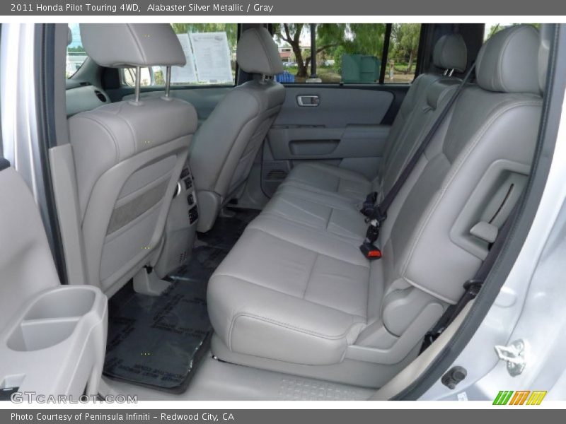 Alabaster Silver Metallic / Gray 2011 Honda Pilot Touring 4WD