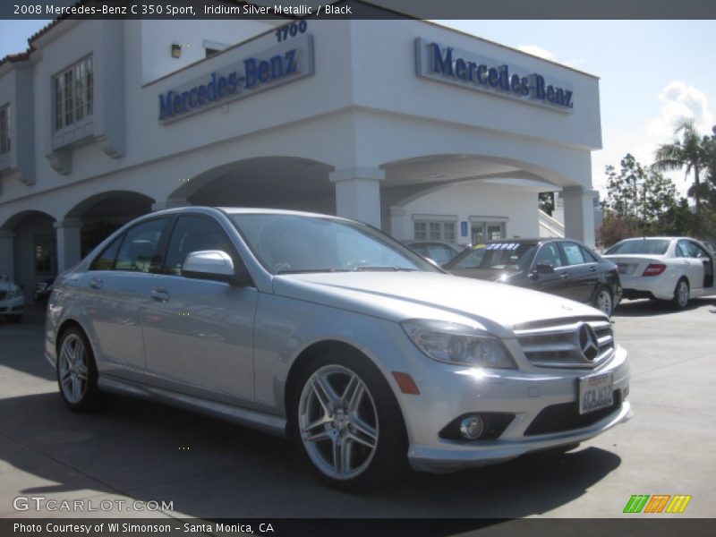 Iridium Silver Metallic / Black 2008 Mercedes-Benz C 350 Sport