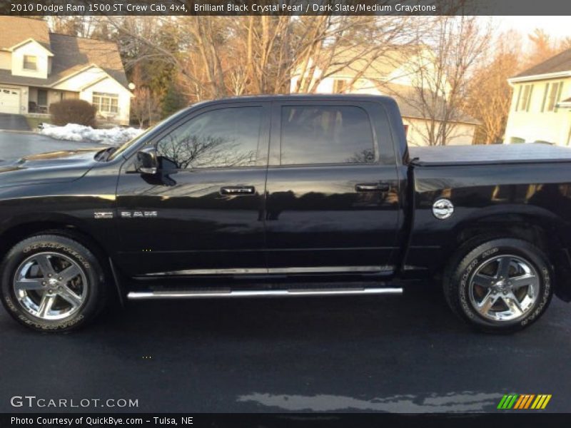 Brilliant Black Crystal Pearl / Dark Slate/Medium Graystone 2010 Dodge Ram 1500 ST Crew Cab 4x4