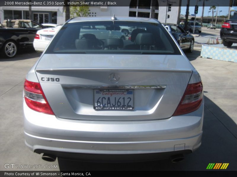 Iridium Silver Metallic / Black 2008 Mercedes-Benz C 350 Sport