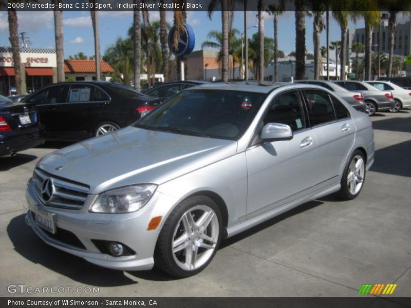 Iridium Silver Metallic / Black 2008 Mercedes-Benz C 350 Sport