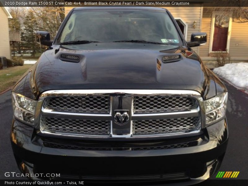 Brilliant Black Crystal Pearl / Dark Slate/Medium Graystone 2010 Dodge Ram 1500 ST Crew Cab 4x4