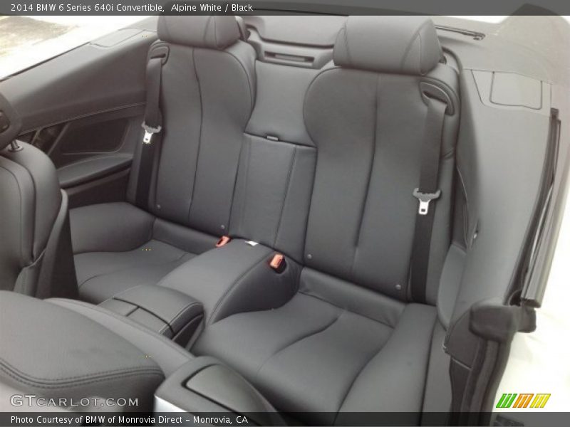 Rear Seat of 2014 6 Series 640i Convertible