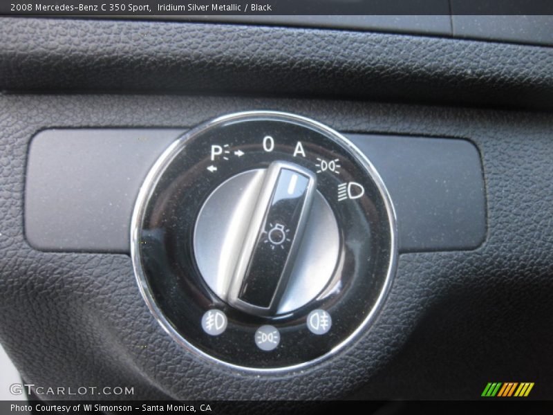 Iridium Silver Metallic / Black 2008 Mercedes-Benz C 350 Sport