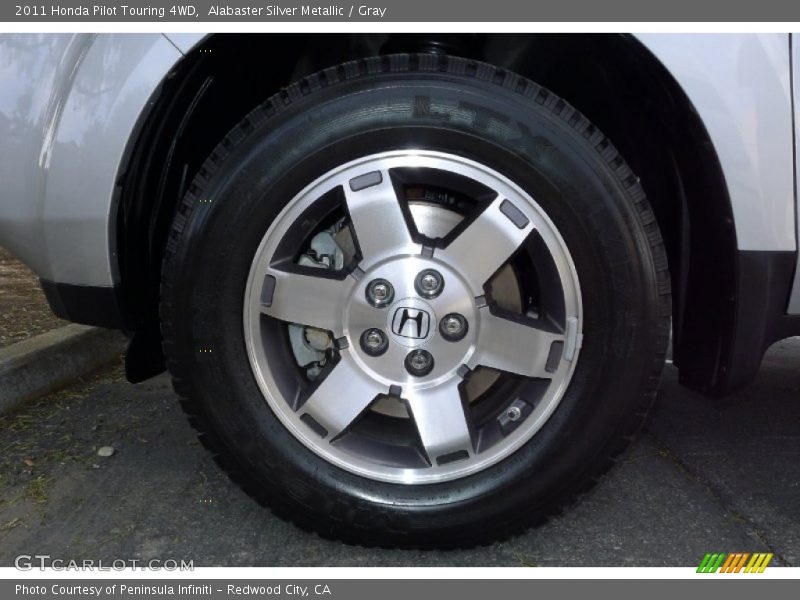 Alabaster Silver Metallic / Gray 2011 Honda Pilot Touring 4WD