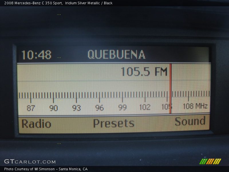 Iridium Silver Metallic / Black 2008 Mercedes-Benz C 350 Sport