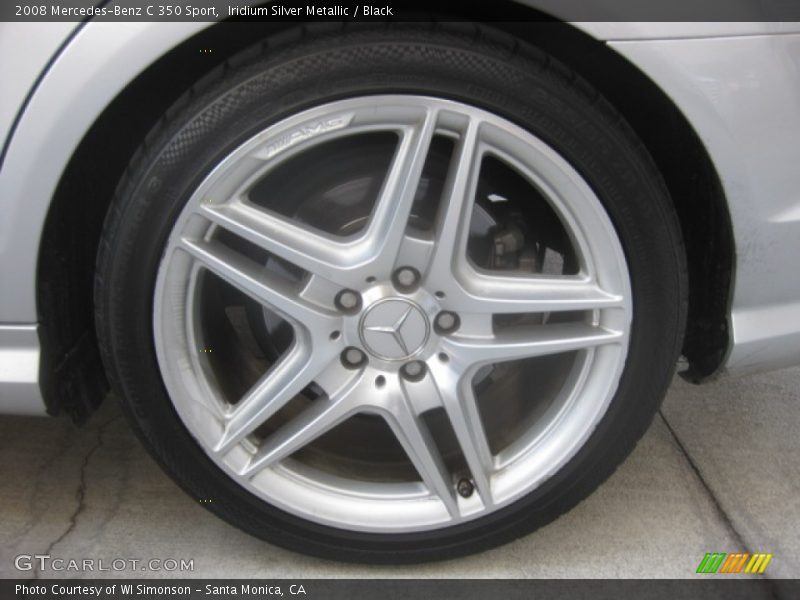 Iridium Silver Metallic / Black 2008 Mercedes-Benz C 350 Sport