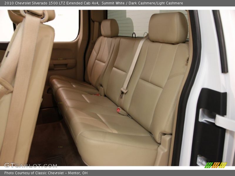 Summit White / Dark Cashmere/Light Cashmere 2010 Chevrolet Silverado 1500 LTZ Extended Cab 4x4