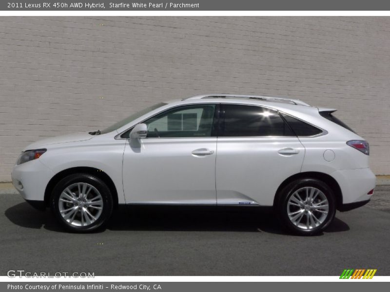 Starfire White Pearl / Parchment 2011 Lexus RX 450h AWD Hybrid