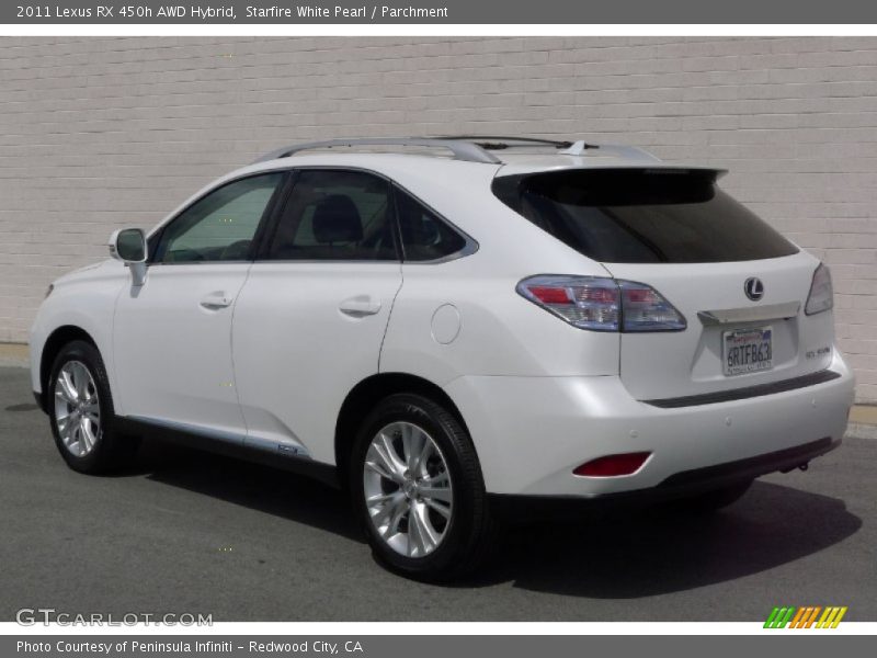 Starfire White Pearl / Parchment 2011 Lexus RX 450h AWD Hybrid