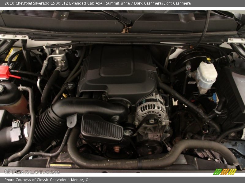 Summit White / Dark Cashmere/Light Cashmere 2010 Chevrolet Silverado 1500 LTZ Extended Cab 4x4