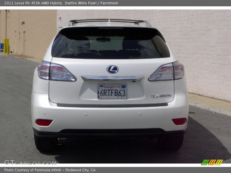 Starfire White Pearl / Parchment 2011 Lexus RX 450h AWD Hybrid