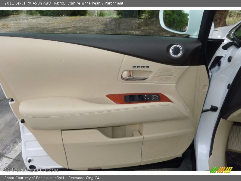 Starfire White Pearl / Parchment 2011 Lexus RX 450h AWD Hybrid