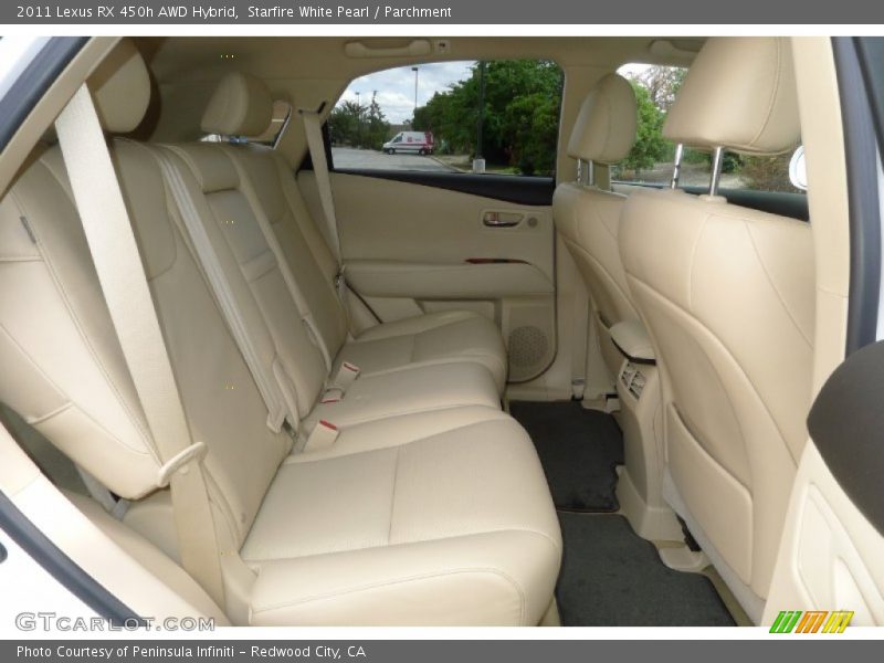 Starfire White Pearl / Parchment 2011 Lexus RX 450h AWD Hybrid