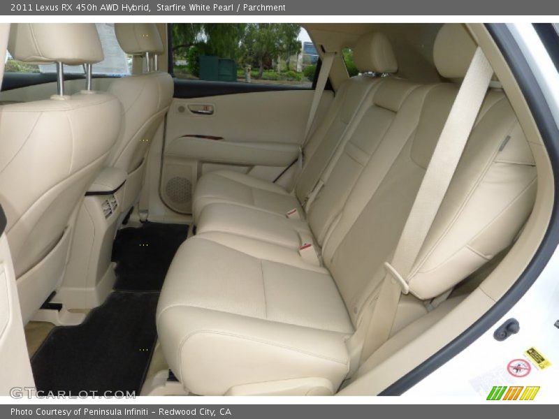 Starfire White Pearl / Parchment 2011 Lexus RX 450h AWD Hybrid