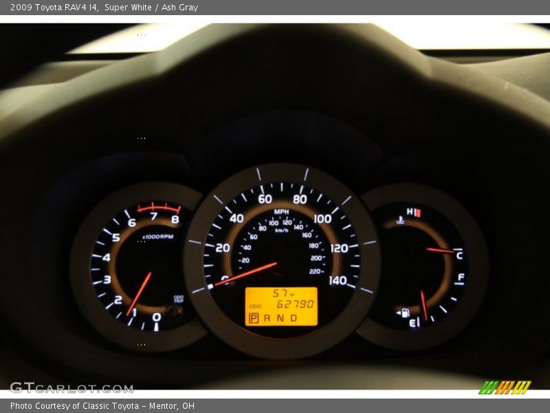 Super White / Ash Gray 2009 Toyota RAV4 I4