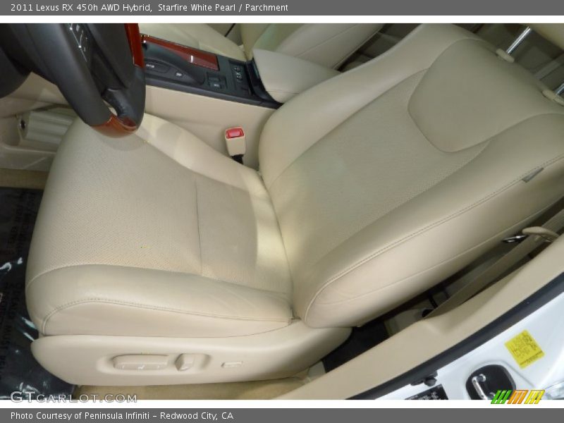 Starfire White Pearl / Parchment 2011 Lexus RX 450h AWD Hybrid