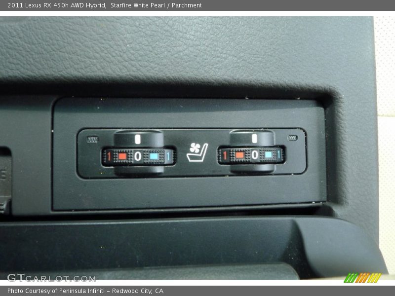 Starfire White Pearl / Parchment 2011 Lexus RX 450h AWD Hybrid