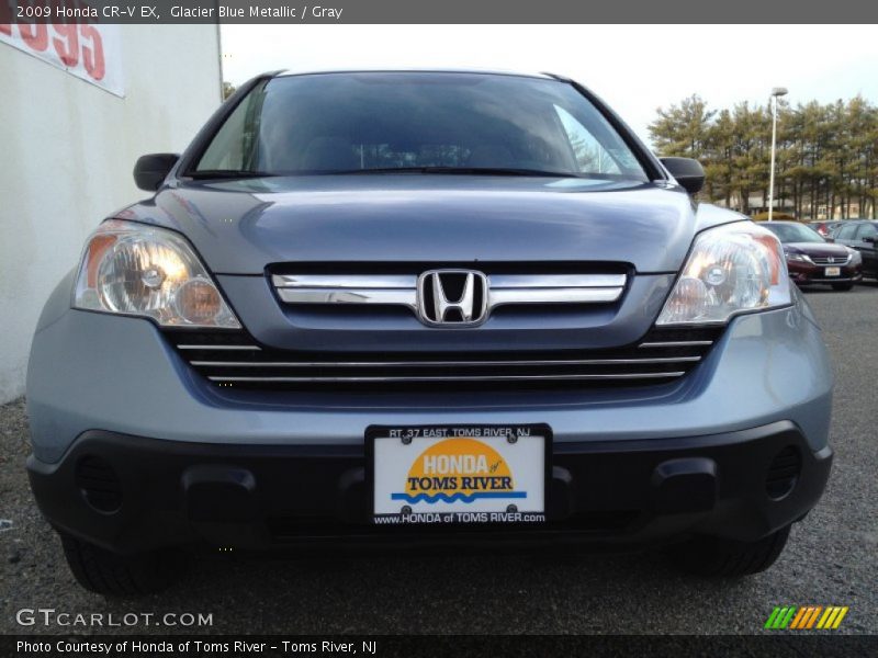 Glacier Blue Metallic / Gray 2009 Honda CR-V EX