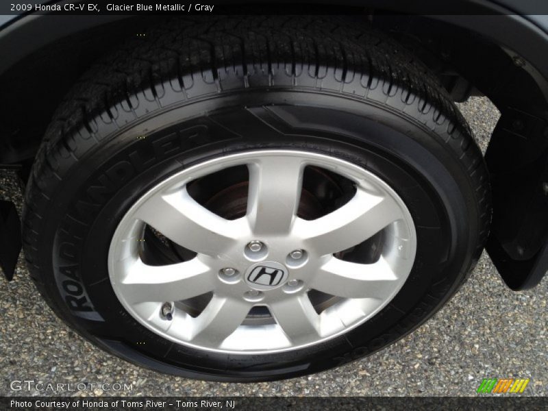Glacier Blue Metallic / Gray 2009 Honda CR-V EX