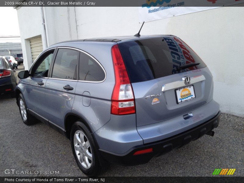 Glacier Blue Metallic / Gray 2009 Honda CR-V EX