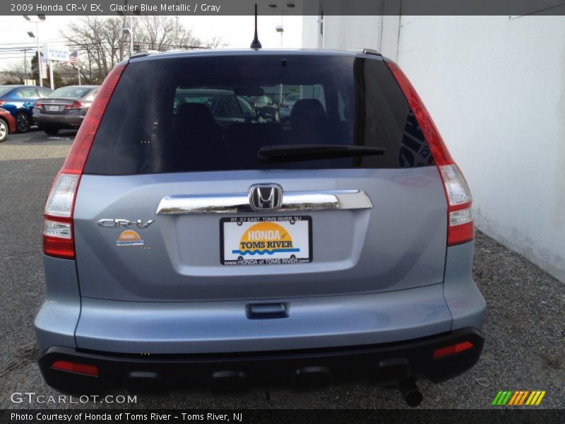 Glacier Blue Metallic / Gray 2009 Honda CR-V EX