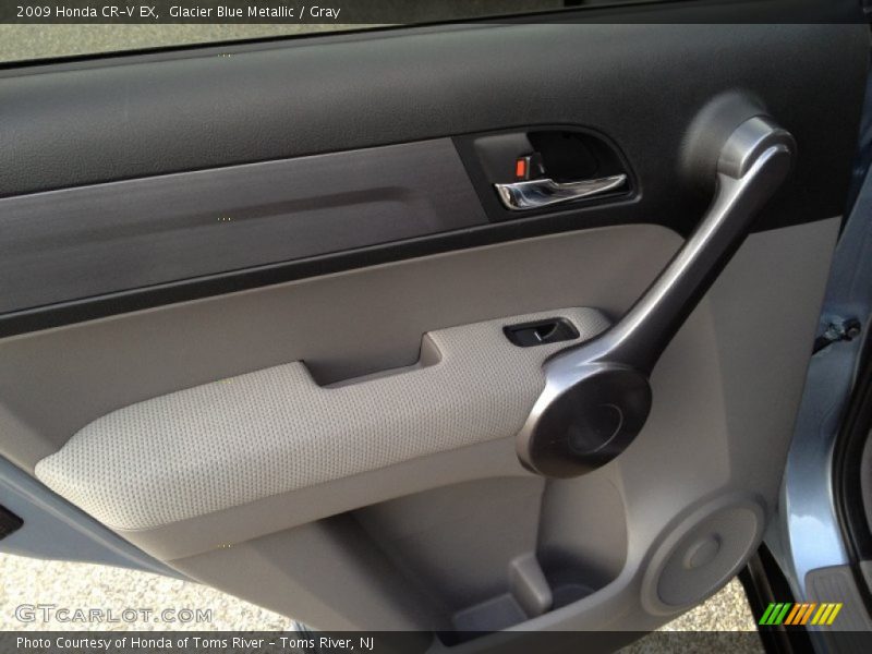 Glacier Blue Metallic / Gray 2009 Honda CR-V EX