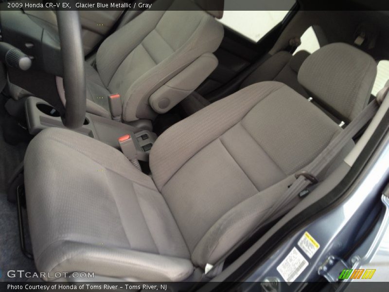 Glacier Blue Metallic / Gray 2009 Honda CR-V EX