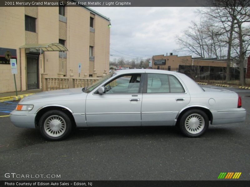 Silver Frost Metallic / Light Graphite 2001 Mercury Grand Marquis LS