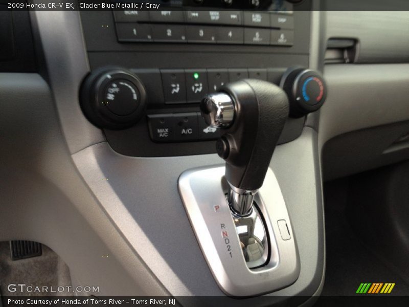 Glacier Blue Metallic / Gray 2009 Honda CR-V EX