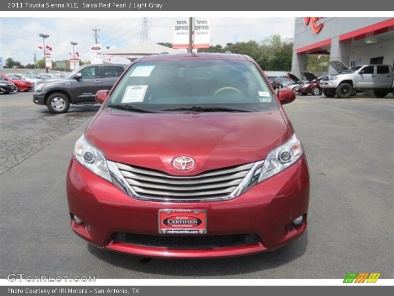 Salsa Red Pearl / Light Gray 2011 Toyota Sienna XLE
