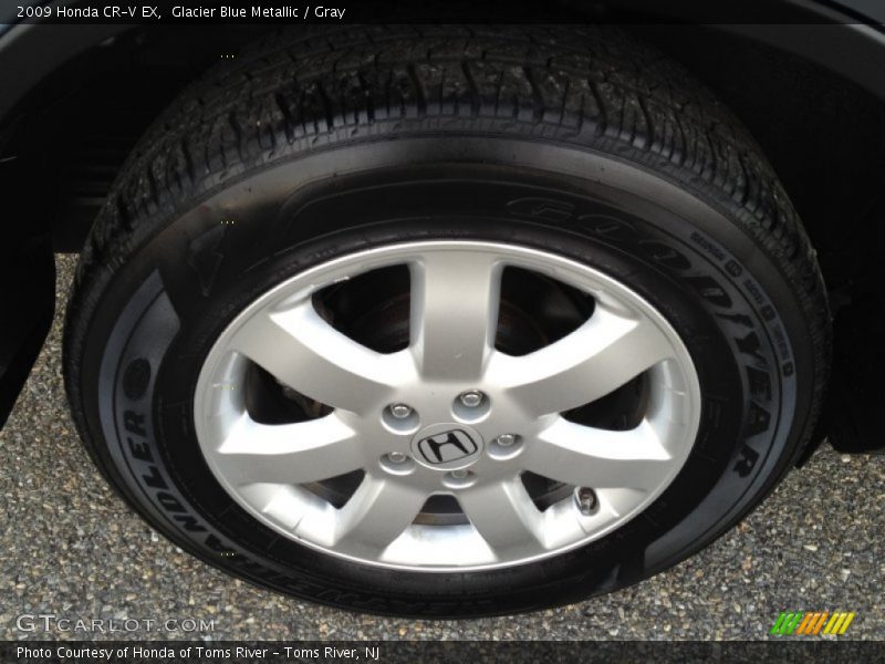 Glacier Blue Metallic / Gray 2009 Honda CR-V EX