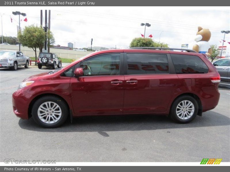 Salsa Red Pearl / Light Gray 2011 Toyota Sienna XLE