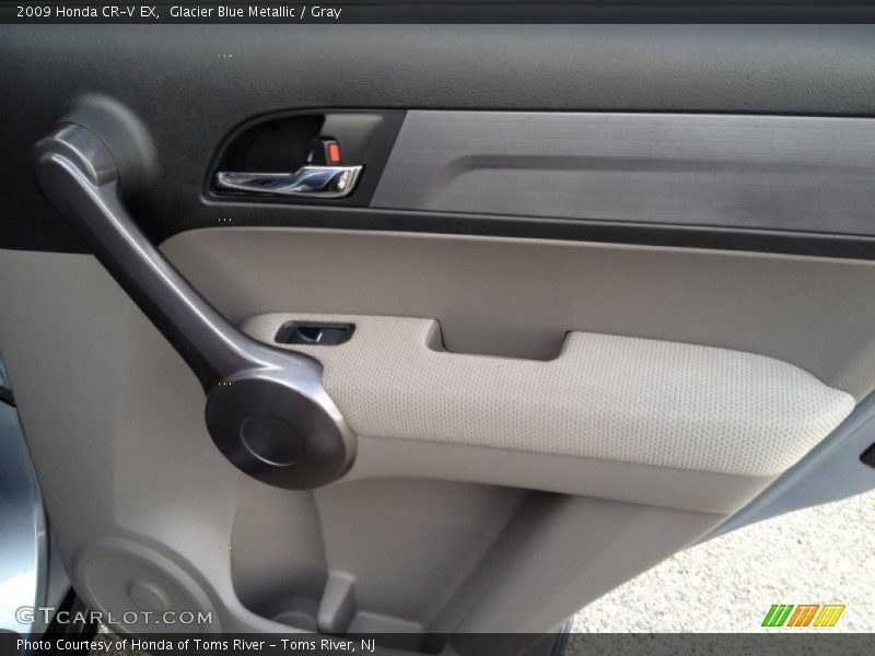 Glacier Blue Metallic / Gray 2009 Honda CR-V EX