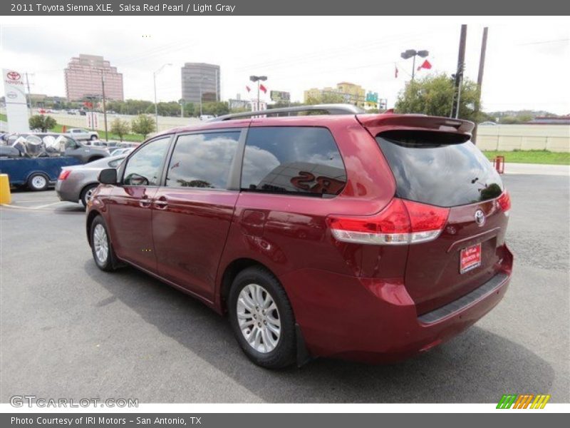 Salsa Red Pearl / Light Gray 2011 Toyota Sienna XLE