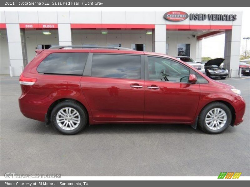 Salsa Red Pearl / Light Gray 2011 Toyota Sienna XLE