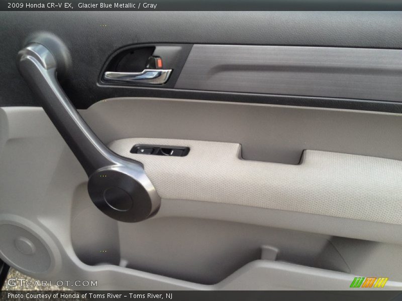 Glacier Blue Metallic / Gray 2009 Honda CR-V EX