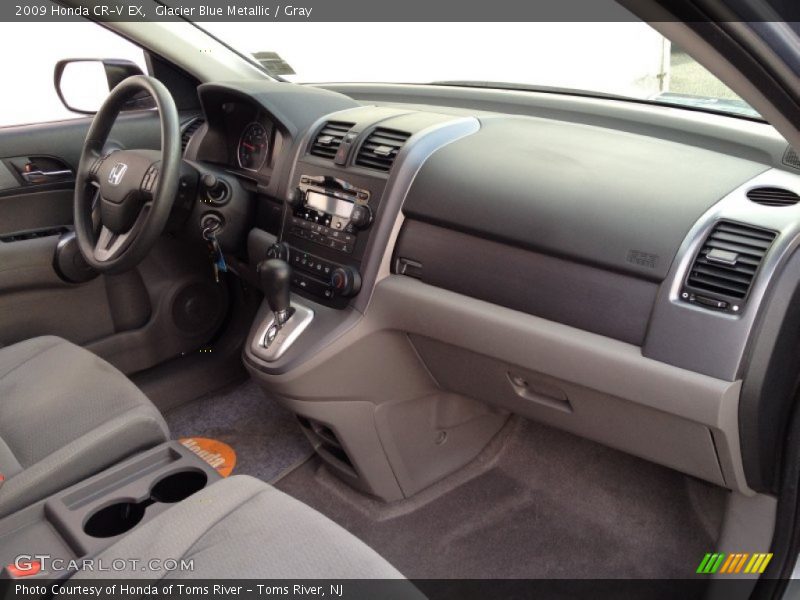 Glacier Blue Metallic / Gray 2009 Honda CR-V EX