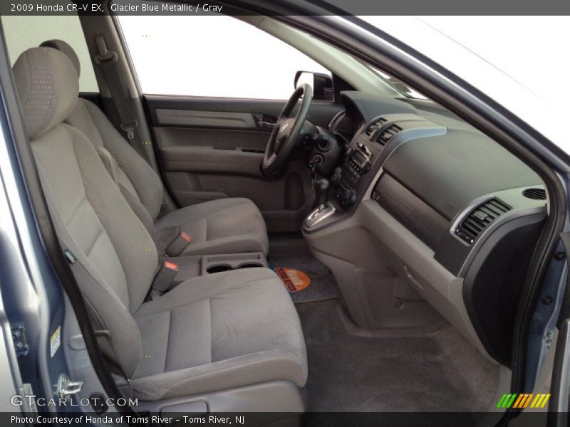 Glacier Blue Metallic / Gray 2009 Honda CR-V EX