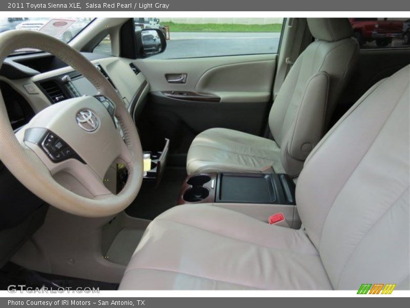Salsa Red Pearl / Light Gray 2011 Toyota Sienna XLE