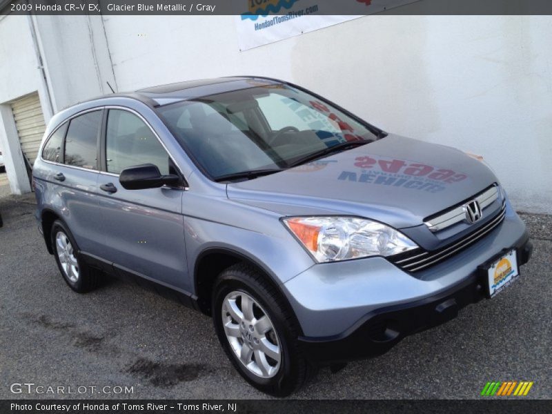 Glacier Blue Metallic / Gray 2009 Honda CR-V EX