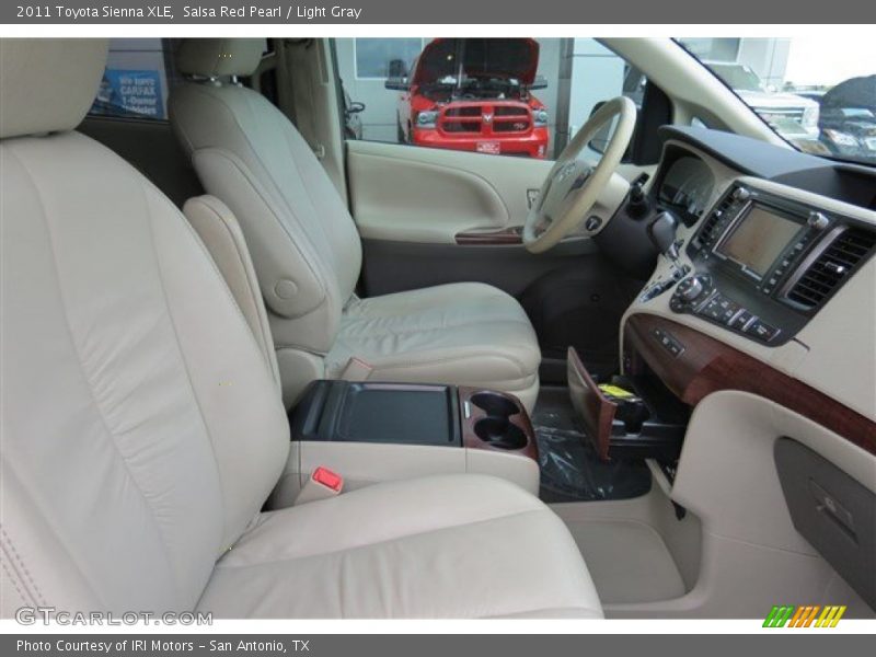 Salsa Red Pearl / Light Gray 2011 Toyota Sienna XLE