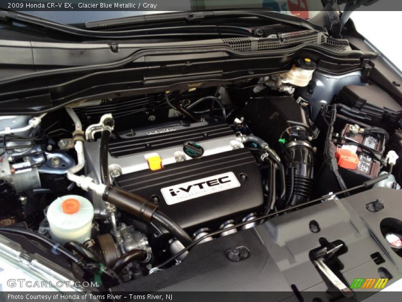 Glacier Blue Metallic / Gray 2009 Honda CR-V EX